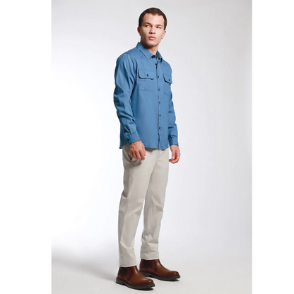 Camisa Regular Fit Casual Hombre Mod. Cjml0006 Marca Lob®
