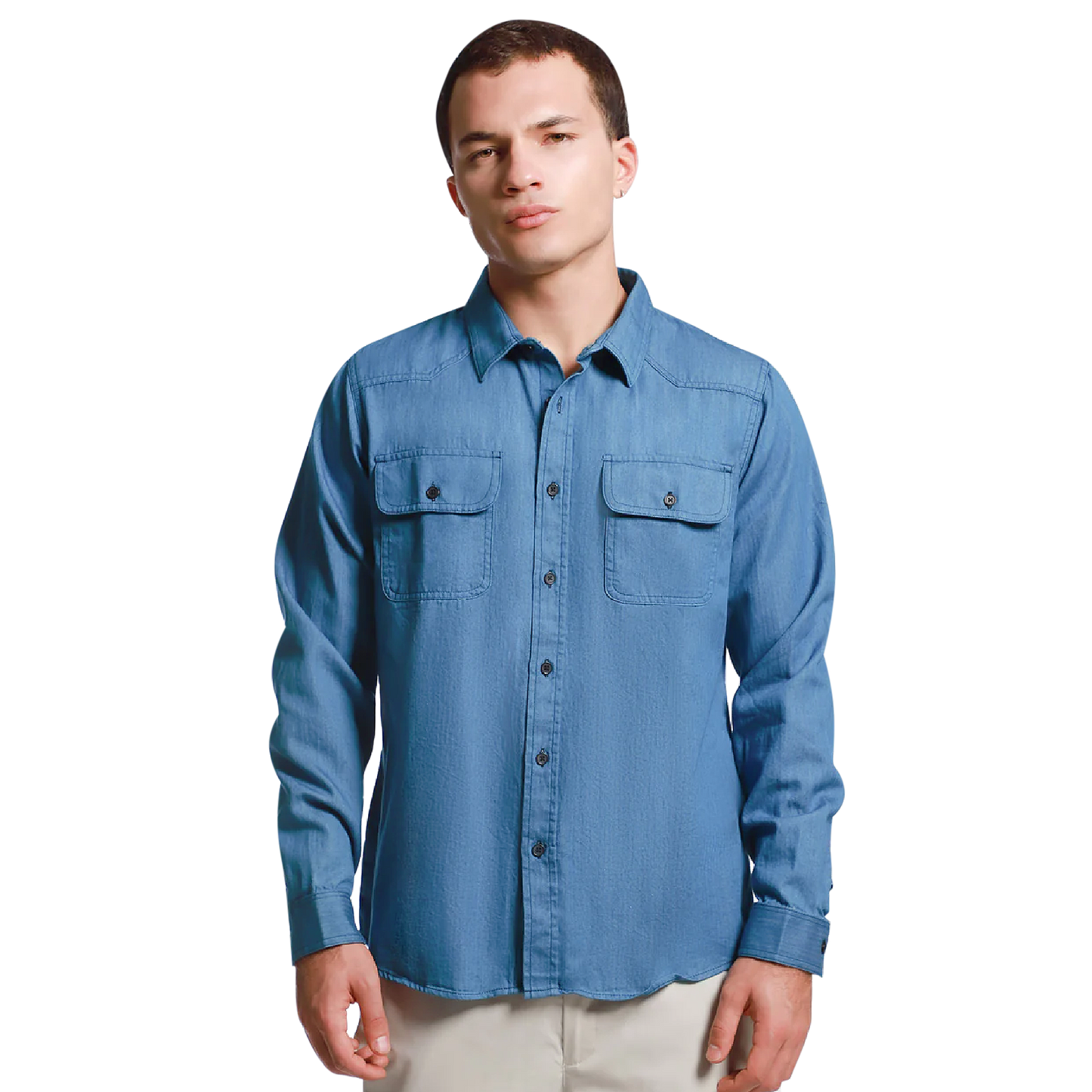 Camisa Regular Fit Casual Hombre Mod. Cjml0006 Marca Lob®