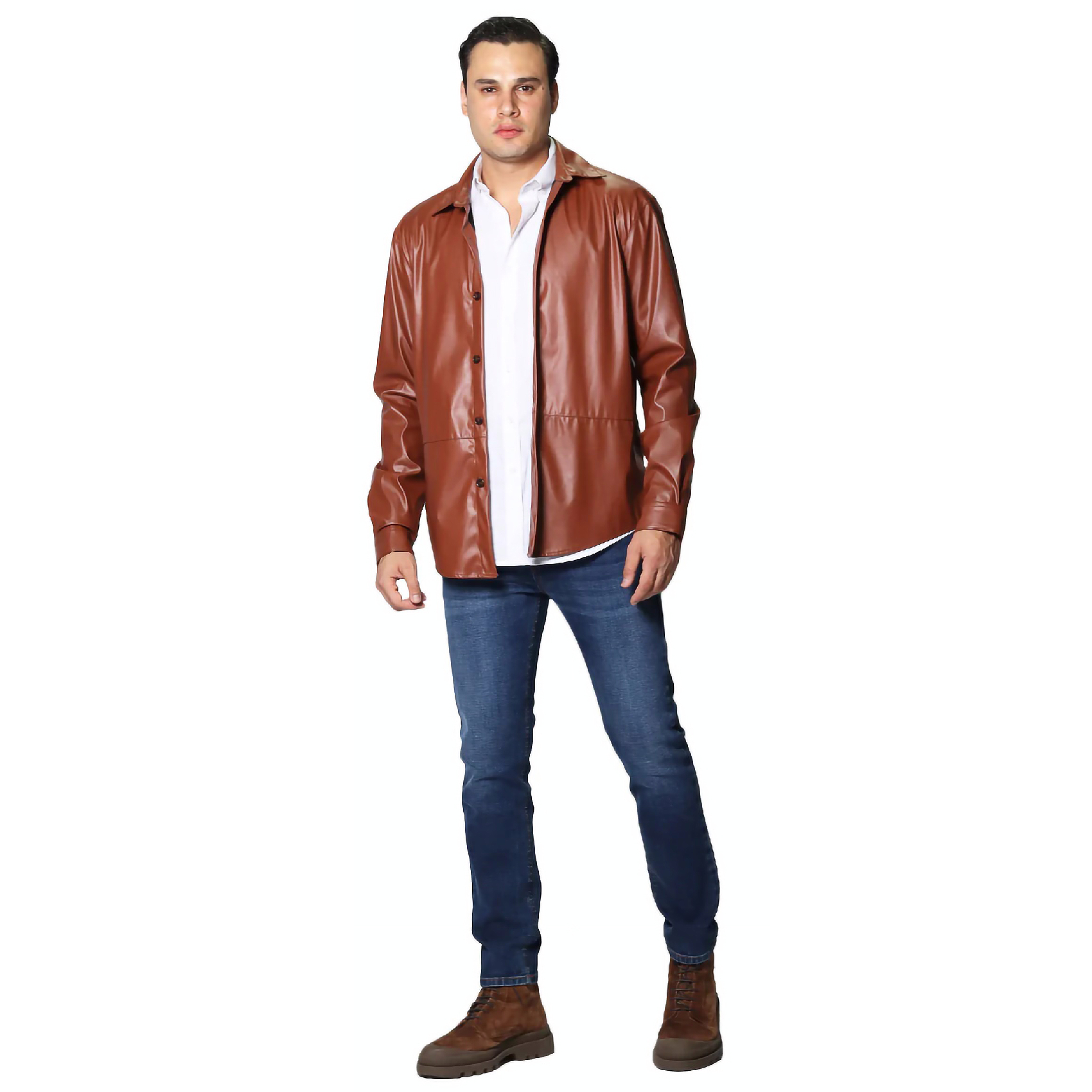 Camisa Camisola De Hombre Vinipiel Mod.b35323 Marca Bobois®
