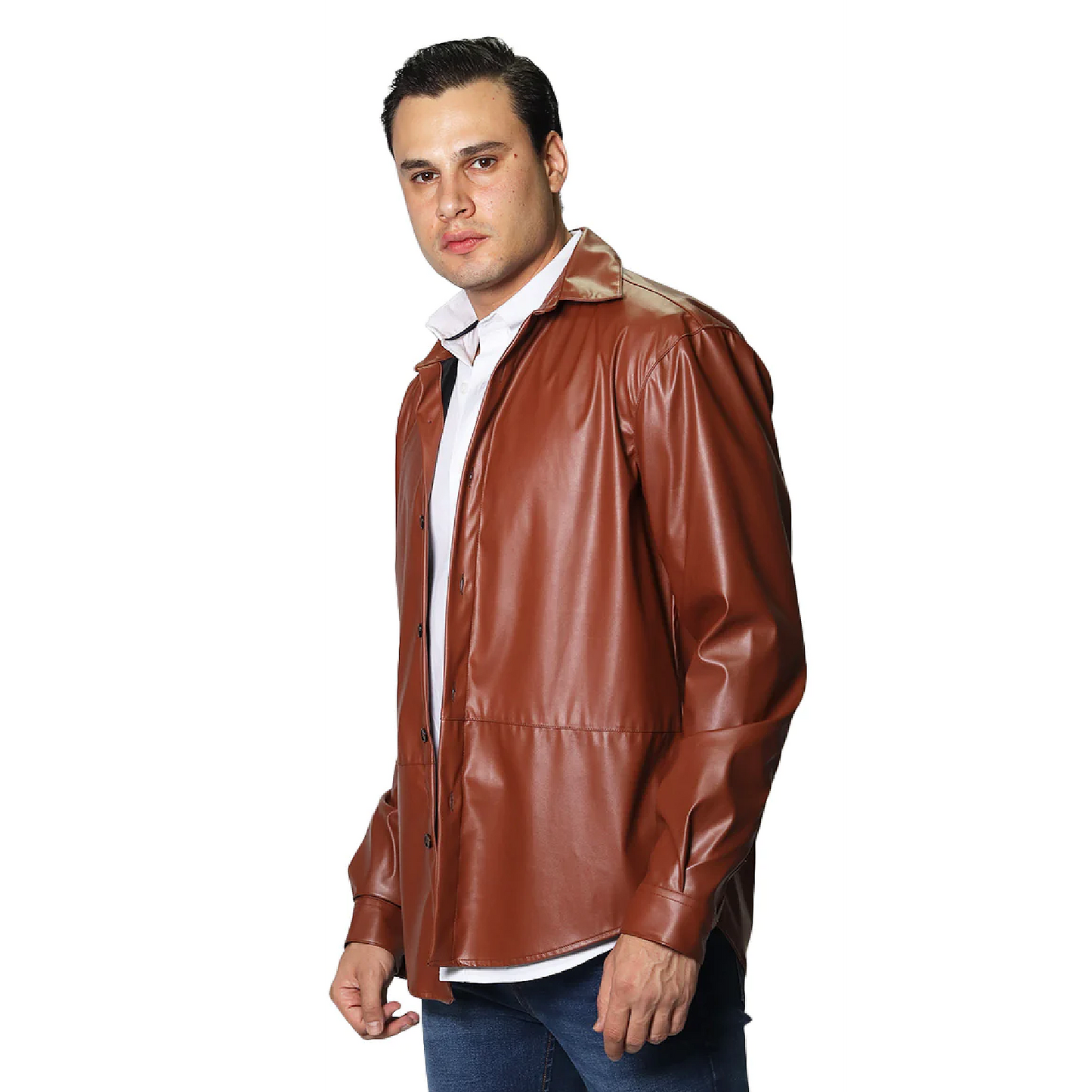Camisa Camisola De Hombre Vinipiel Mod.b35323 Marca Bobois®