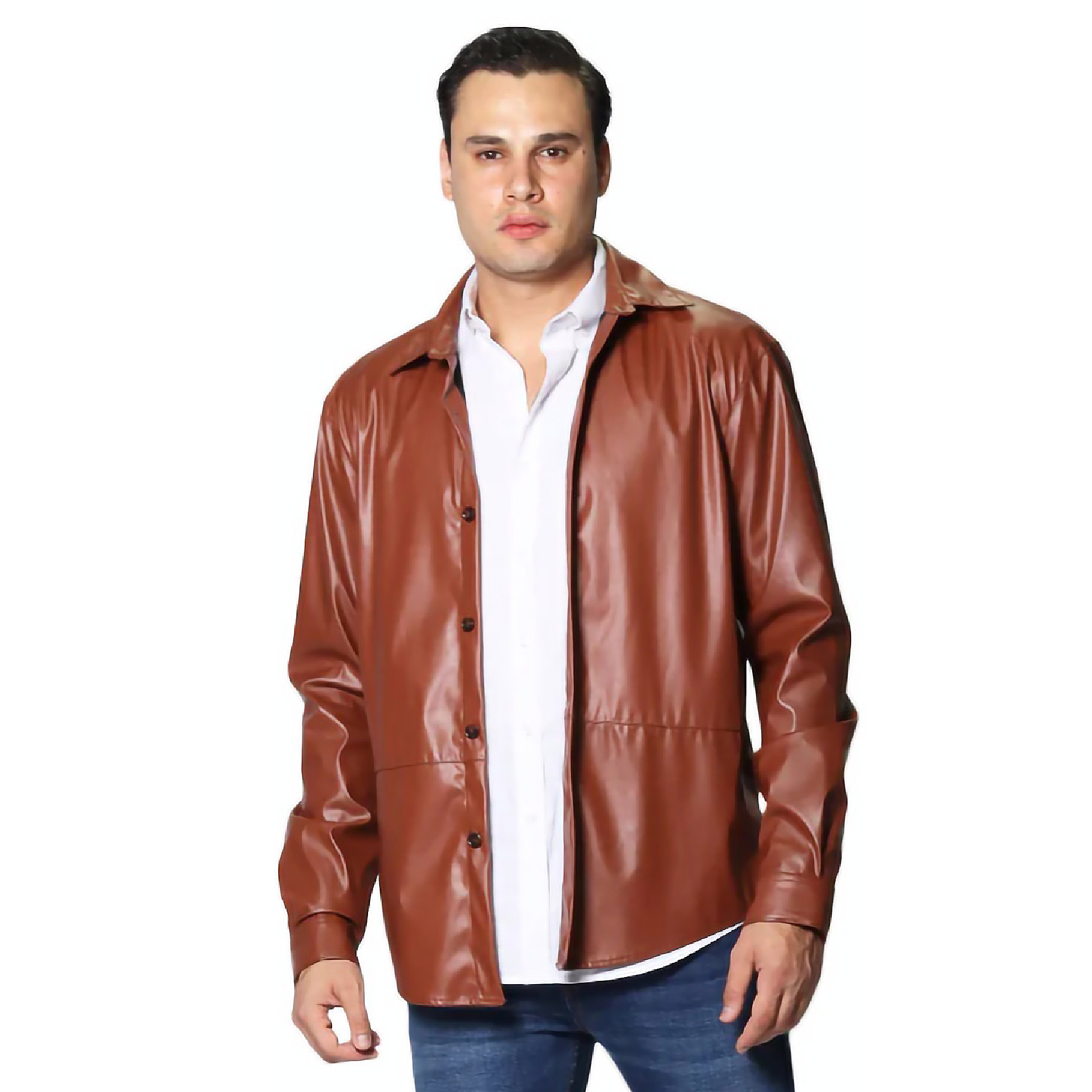 Camisa Camisola De Hombre Vinipiel Mod.b35323 Marca Bobois®
