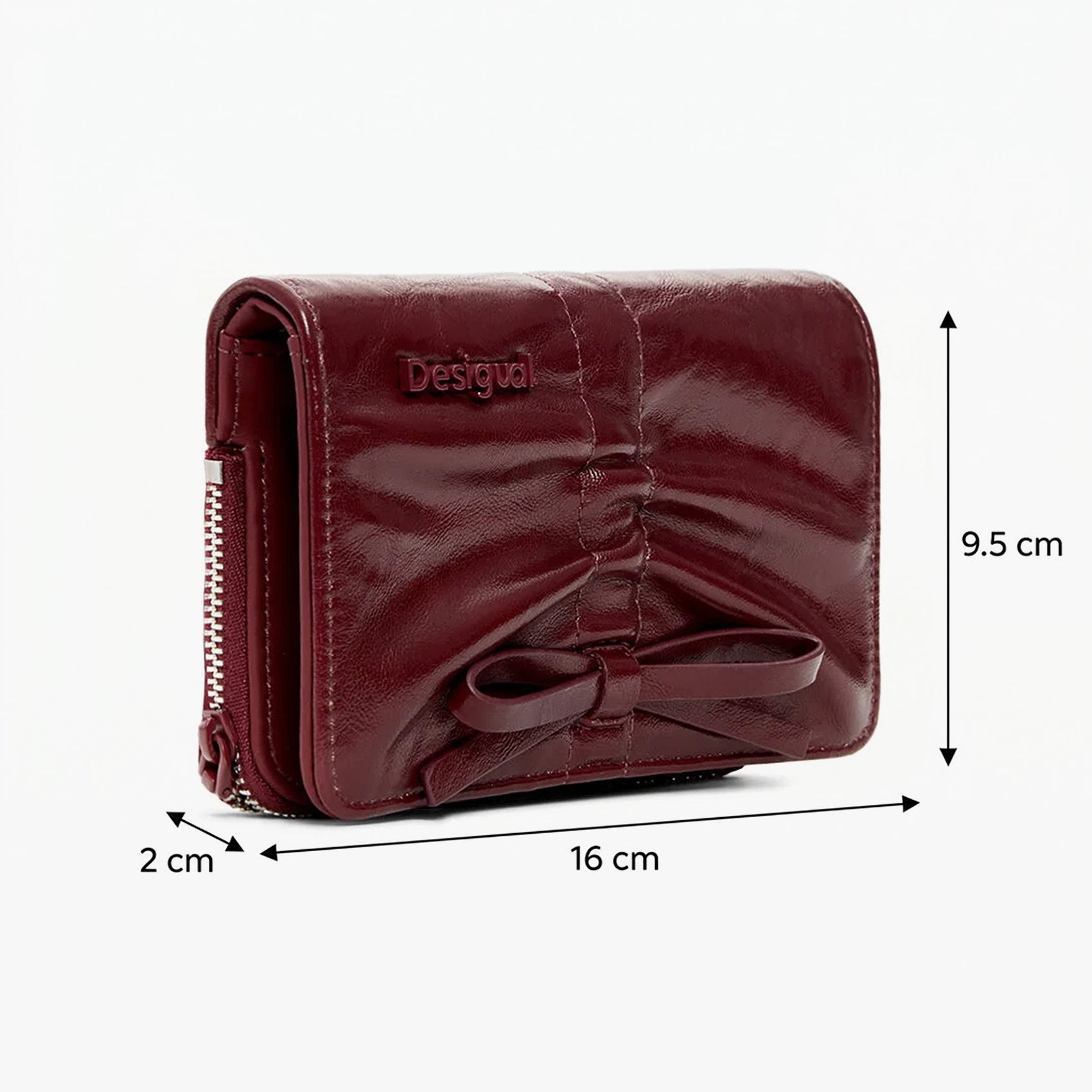 Cartera Con Fruncido Para Mujer Mod.26sayp Desigual® Vino