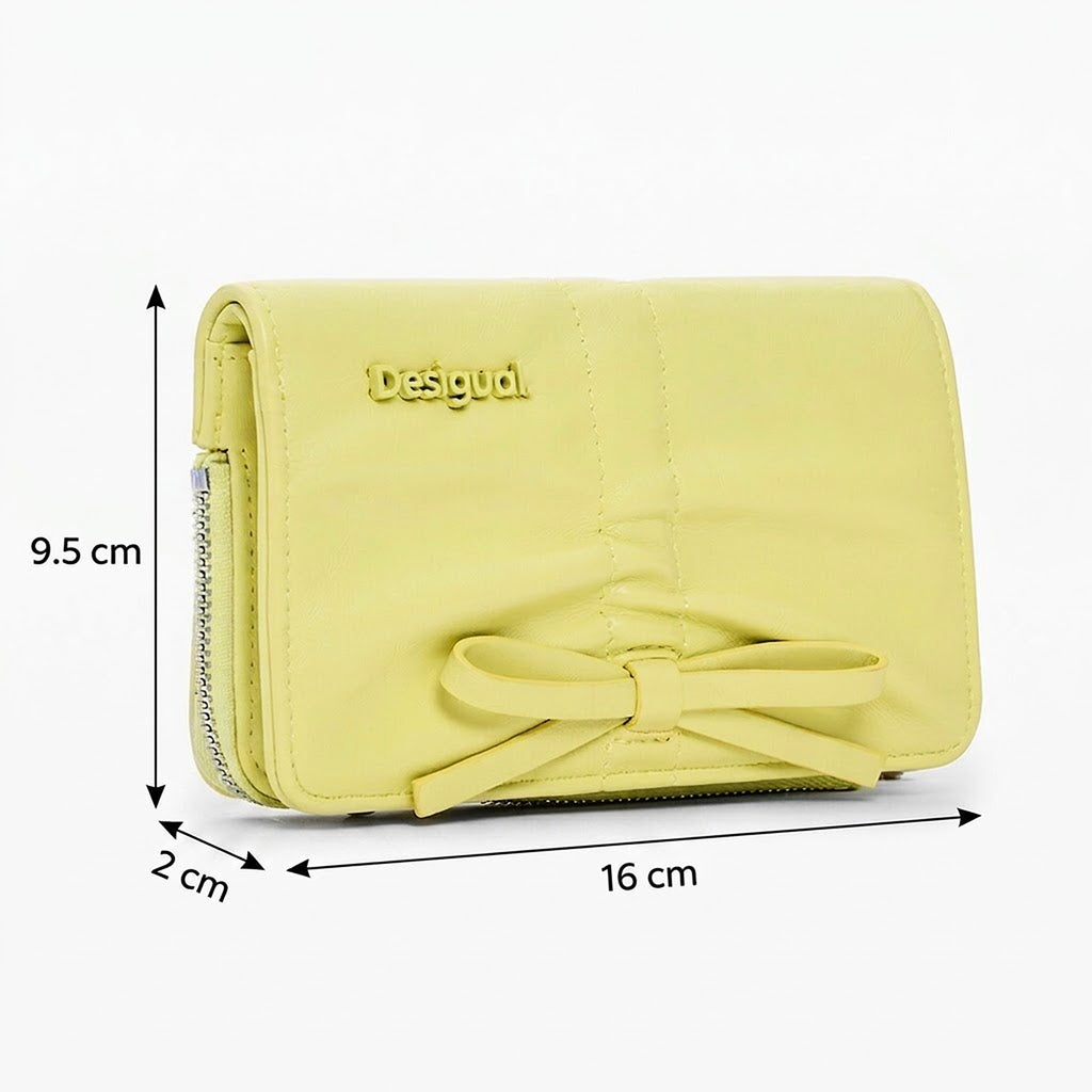 Cartera Con Fruncido Para Mujer Mod.26sayp Desigual® Amarillo