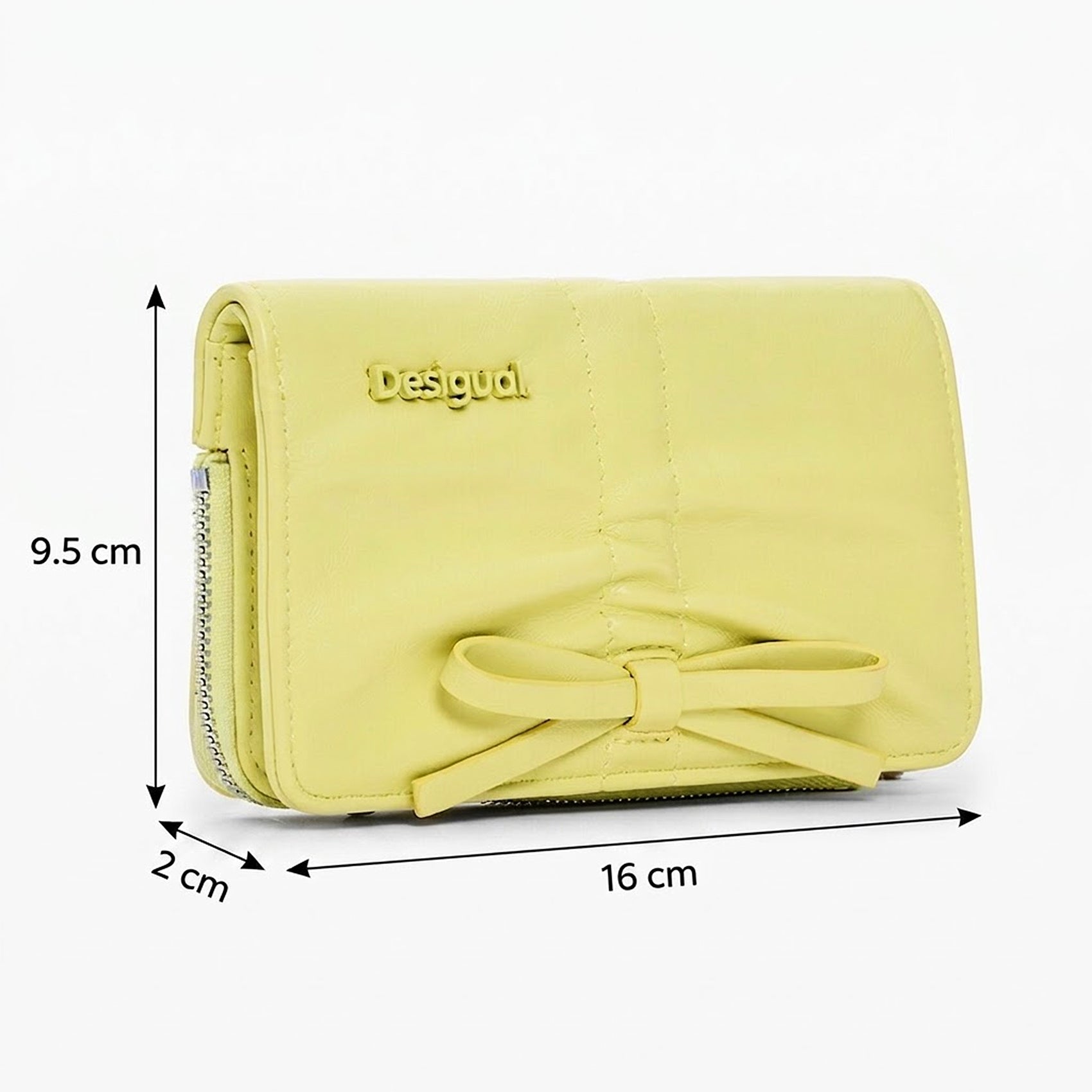Cartera Con Fruncido Para Mujer Mod.26sayp Desigual® Amarillo