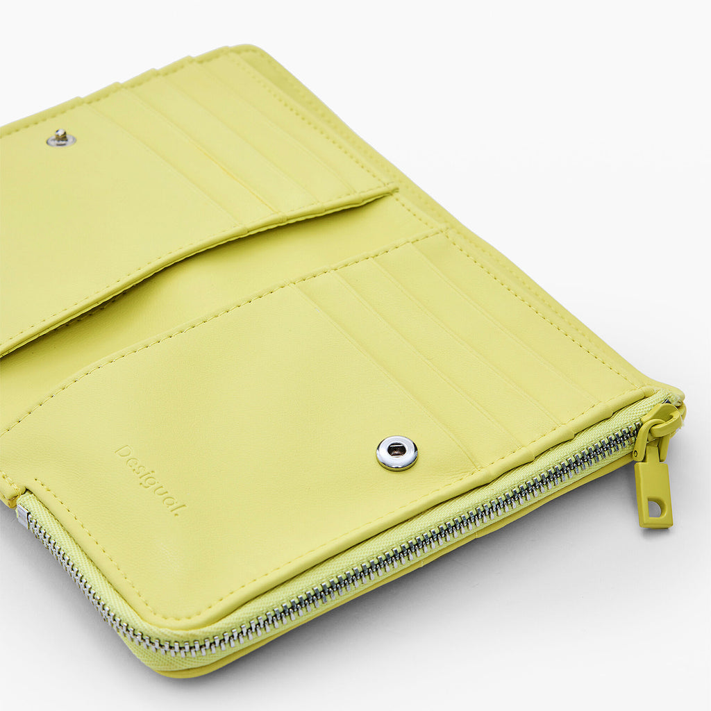 Cartera Con Fruncido Para Mujer Mod.26sayp Desigual® Amarillo