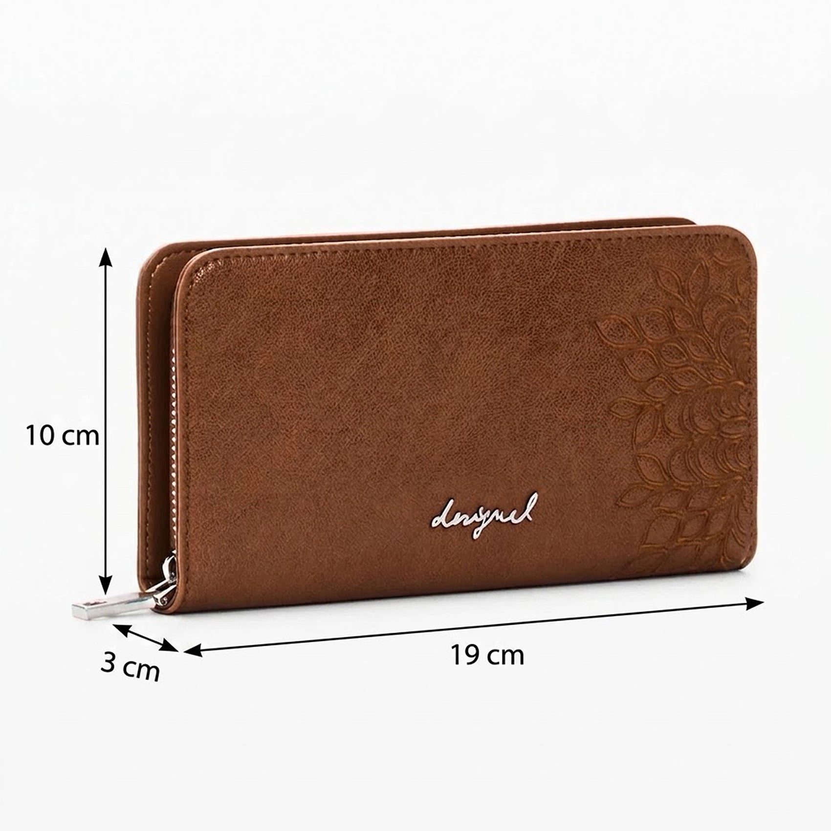 Cartera Mediana Con Bordado 26sayp2 Marca Desigual® Marron