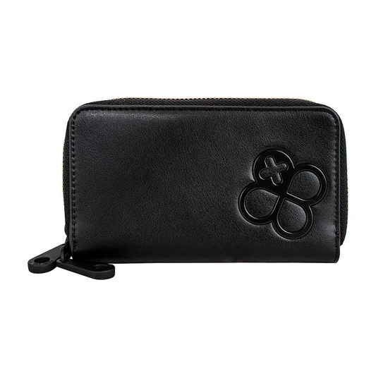 Cartera Para Dama Mod. Ji586 Marca Jaime Ibiza® Negro Tipo Piel