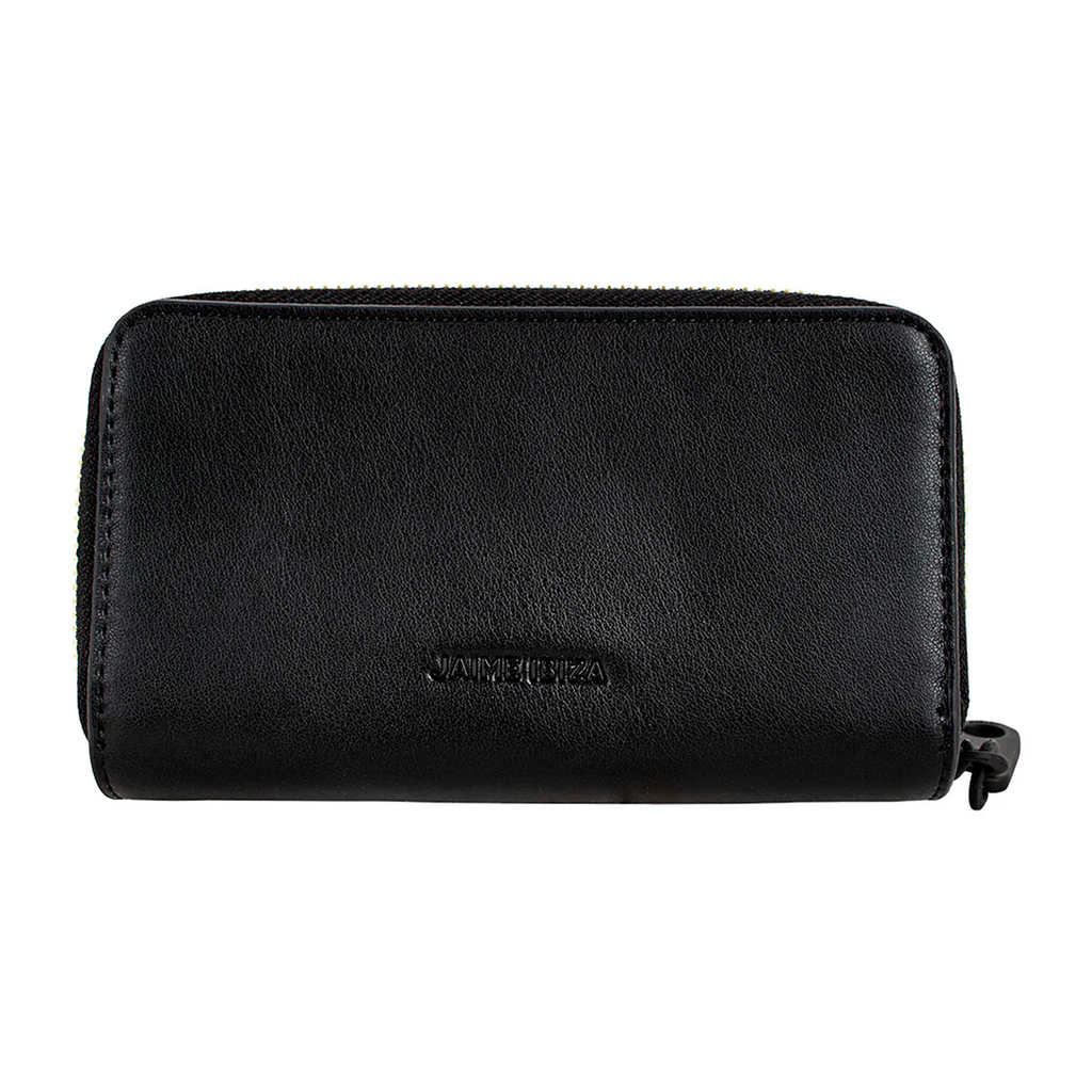 Cartera Para Dama Mod. Ji586 Marca Jaime Ibiza® Negro Tipo Piel
