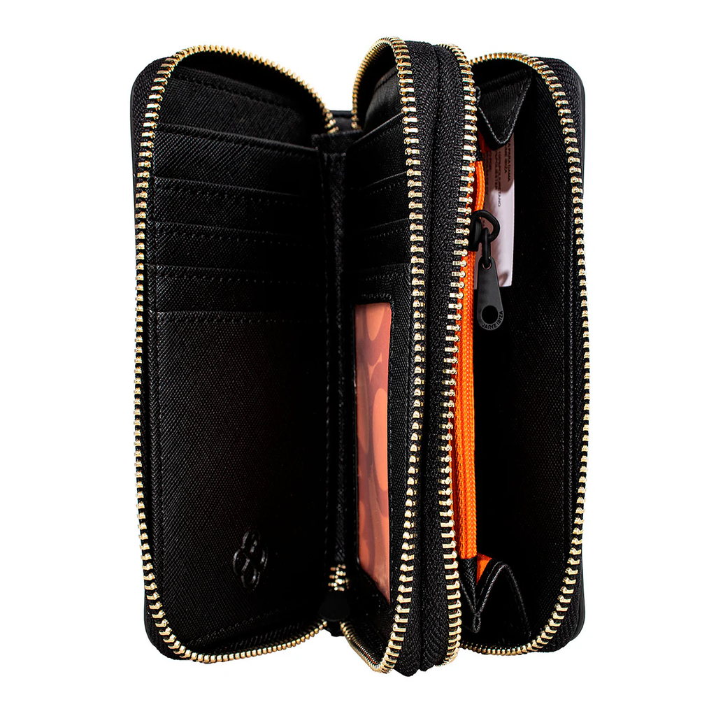 Cartera Para Dama Mod. Ji586 Marca Jaime Ibiza® Negro Tipo Piel