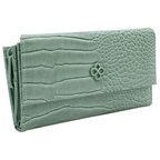 Cartera Mediana Crossbody Para Dama Mod. Ji 532 Jaime Ibiza® Aqua Croco