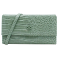 Cartera Mediana Crossbody Para Dama Mod. Ji 532 Jaime Ibiza® Aqua Croco