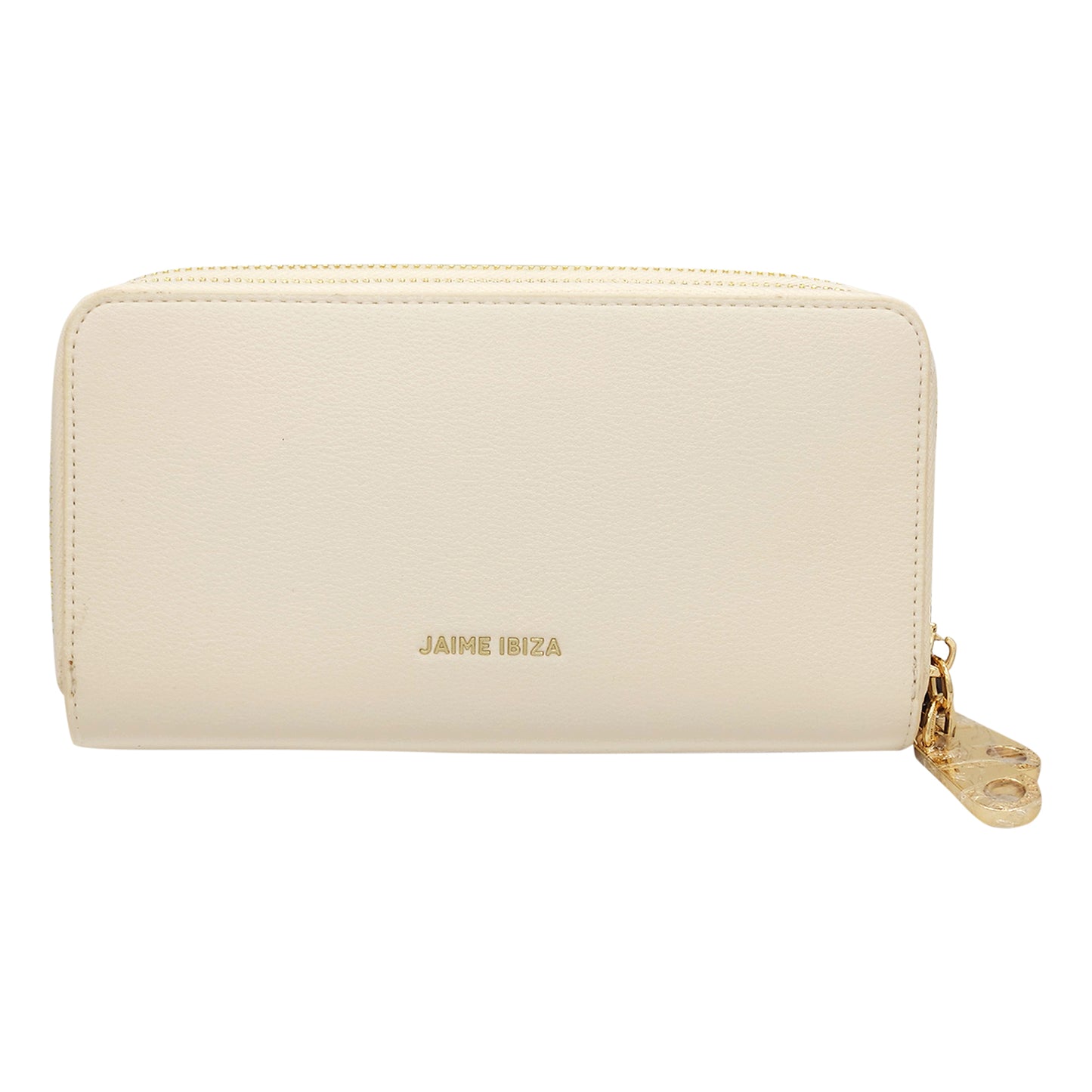 Cartera Mediana Para Mujer Beige Mod. Ji626 Marca Jaime Ibiza®