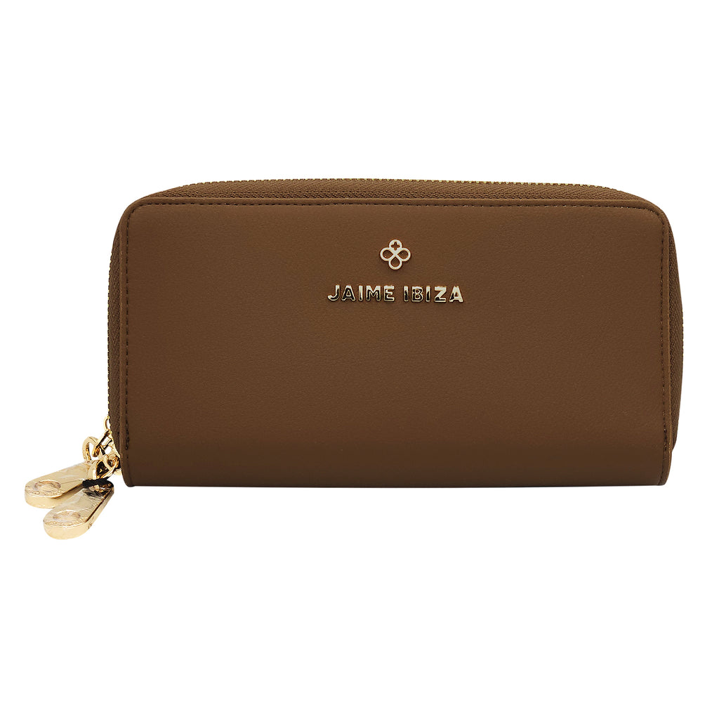 Cartera Mediana Para Mujer Café Mod. Ji626 Marca Jaime Ibiza®
