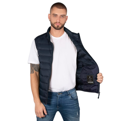 Chaleco De Hombre Mod.cw83-vpol8720 Azul Oscuro Marca Greenlander®