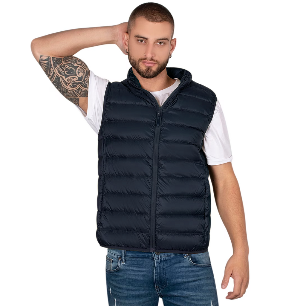 Chaleco De Hombre Mod.cw83-vpol8720 Azul Oscuro Marca Greenlander®