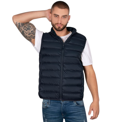 Chaleco De Hombre Mod.cw83-vpol8720 Azul Oscuro Marca Greenlander®