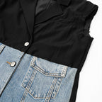 Chaleco Holgado Casual Para Mujer Dxv0368 Marca Doux®