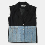 Chaleco Holgado Casual Para Mujer Dxv0368 Marca Doux®