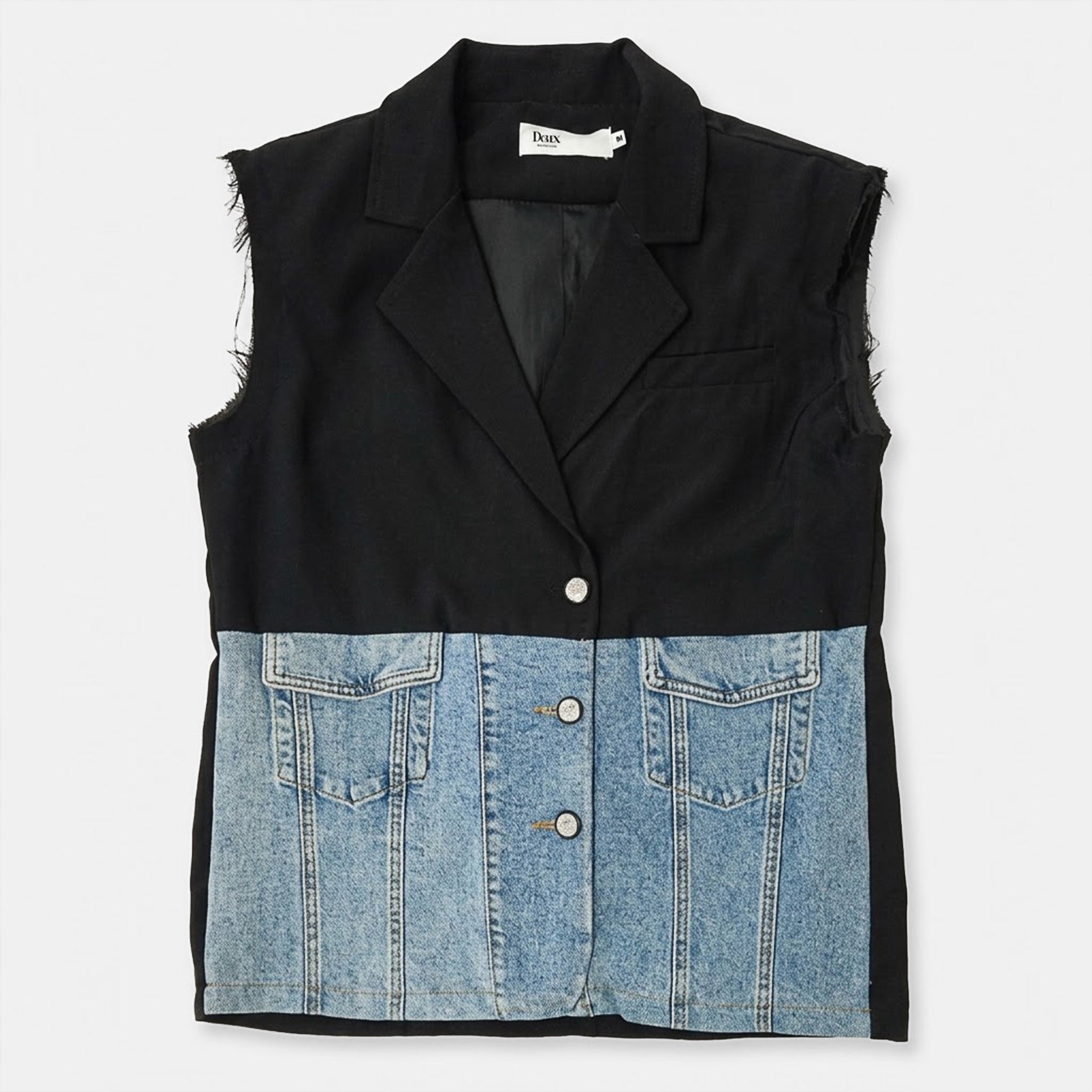 Chaleco Holgado Casual Para Mujer Dxv0368 Marca Doux®