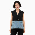 Chaleco Holgado Casual Para Mujer Dxv0368 Marca Doux®
