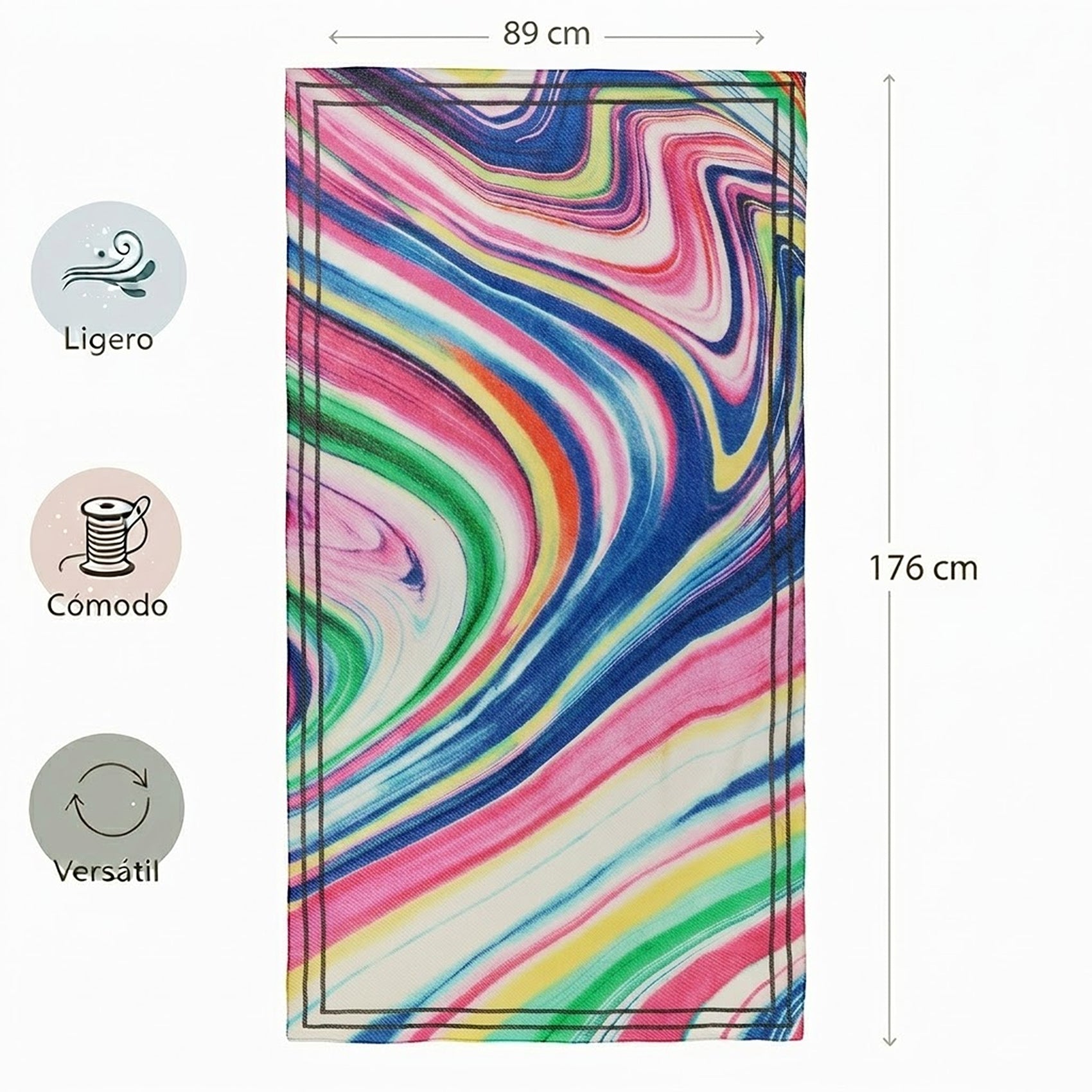 Pashmina Ligera Suave Casual Para Mujer Marca Desigual®