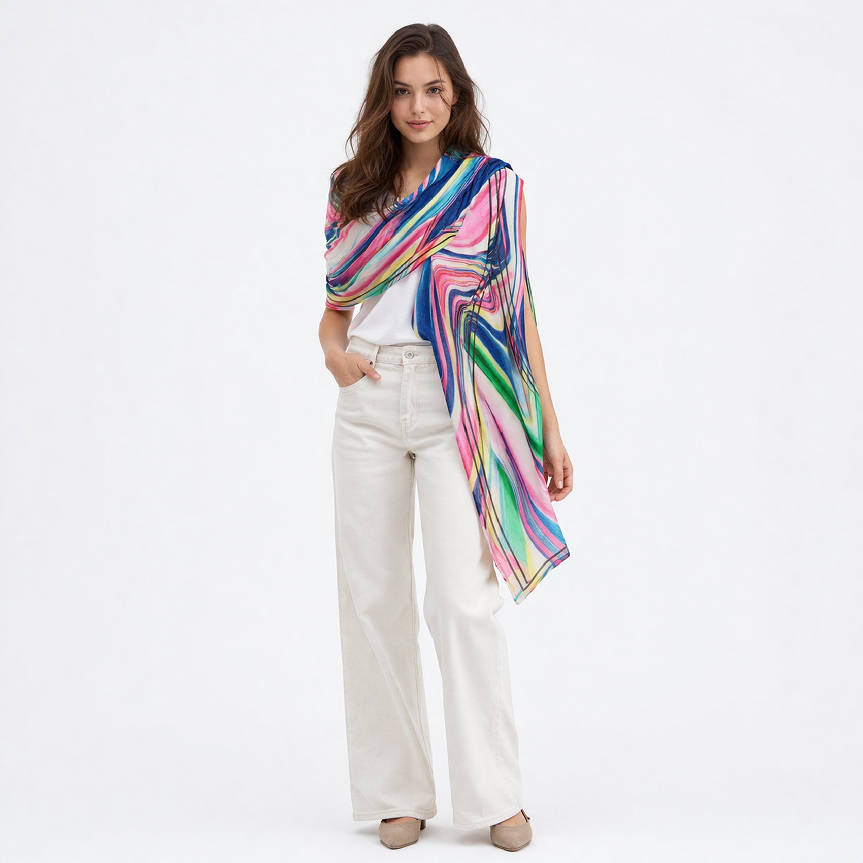Pashmina Ligera Suave Casual Para Mujer Marca Desigual®