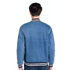 Chamarra Bomber Mezclilla Hombre Corte Slim Marca Oggi®