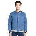 Chamarra Bomber Mezclilla Hombre Corte Slim Marca Oggi®