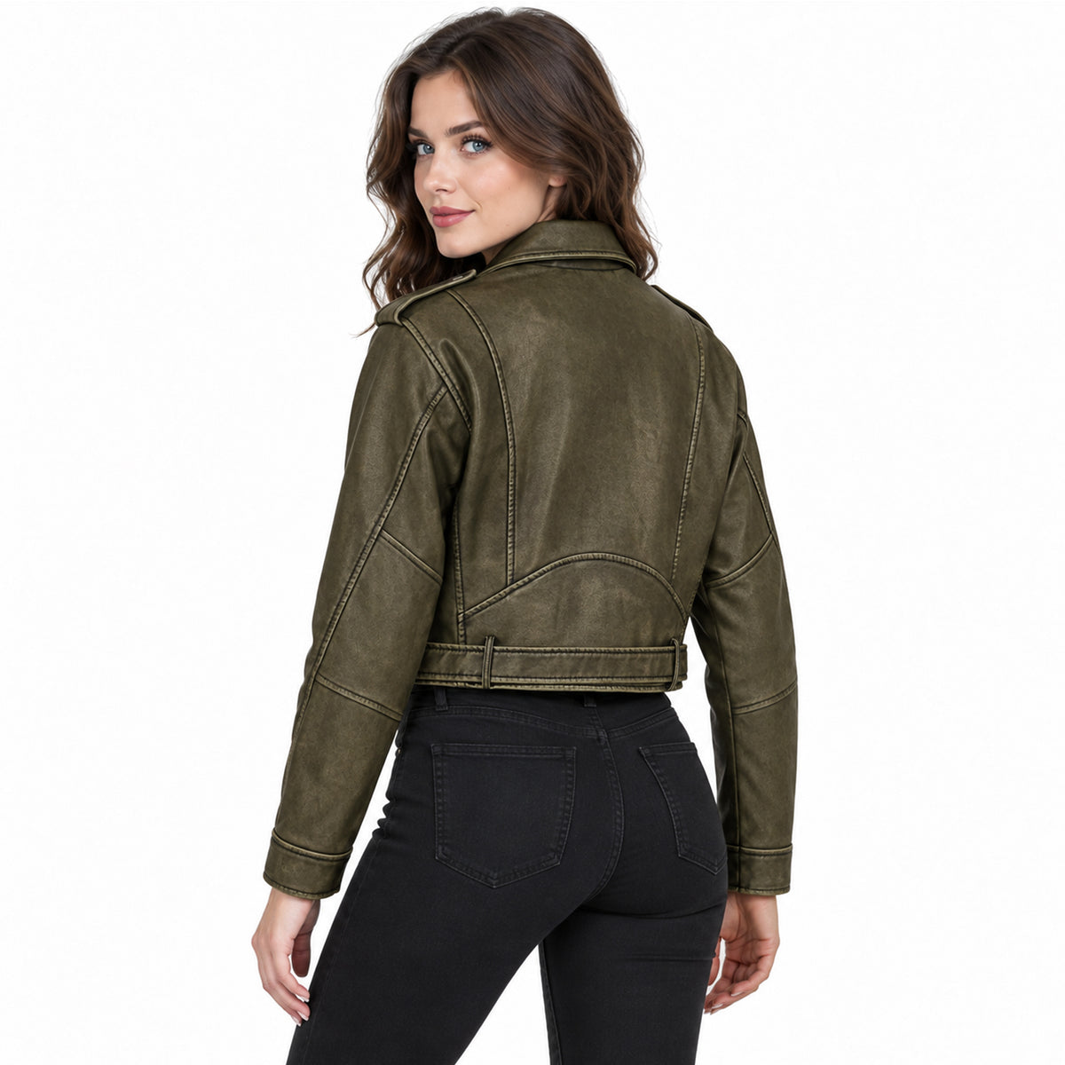 Chamarra Tipo Vinipiel Para Mujer Dcdl0308 Marca Lob®