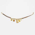 Collar Animal Print Con Dijes Para Mujer Bisutería Fina
