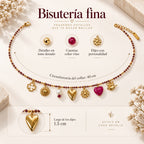 Collar Para Mujer Multidijes Boho Dorados Bisutería Fina