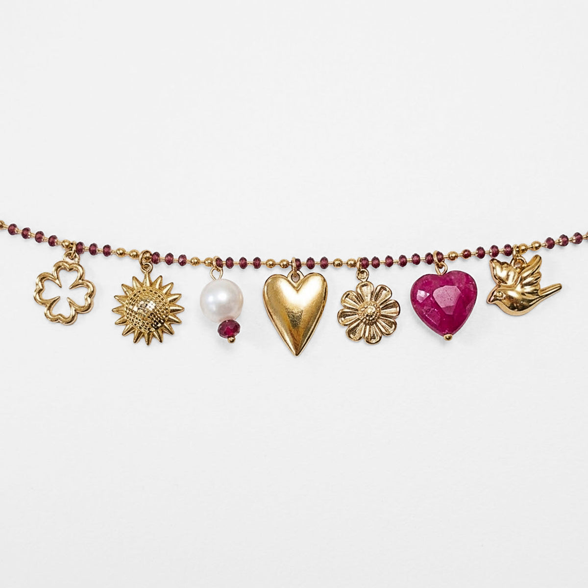 Collar Para Mujer Multidijes Boho Dorados Bisutería Fina