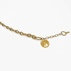 Collar Para Mujer Cadena Dorada De Eslabones Ovalados