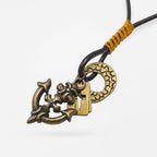 Collar De Ancla Para Hombre Unisex Estilo Náutico Ajustable
