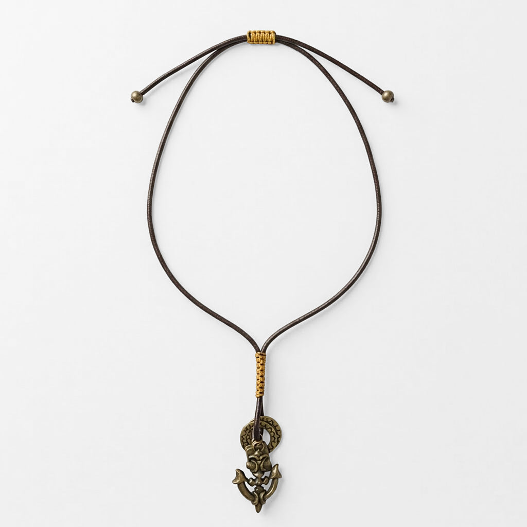 Collar De Ancla Para Hombre Unisex Estilo Náutico Ajustable