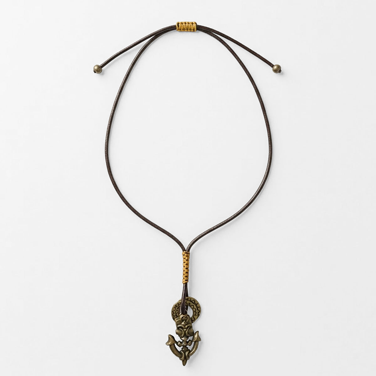 Collar De Ancla Para Hombre Unisex Estilo Náutico Ajustable
