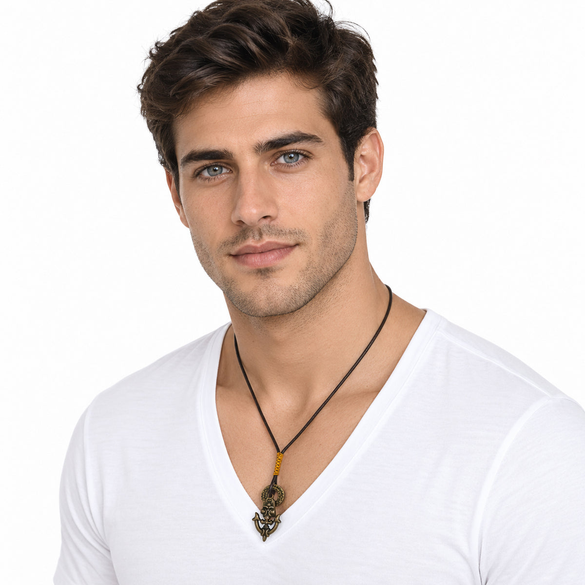 Collar De Ancla Para Hombre Unisex Estilo Náutico Ajustable