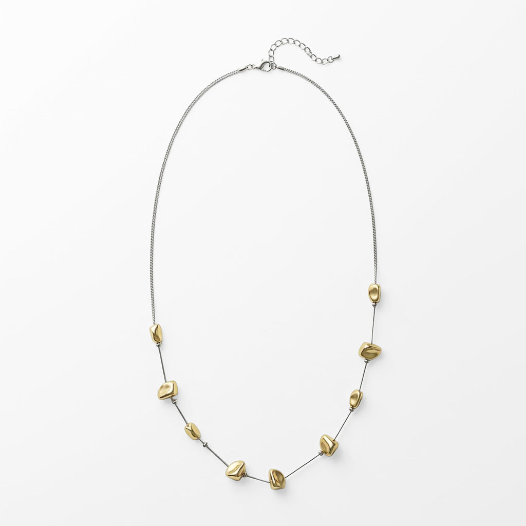 Collar Largo Para Mujer Con Dijes Abstractos Elegantes
