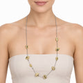 Collar Largo Para Mujer Con Dijes Abstractos Elegantes