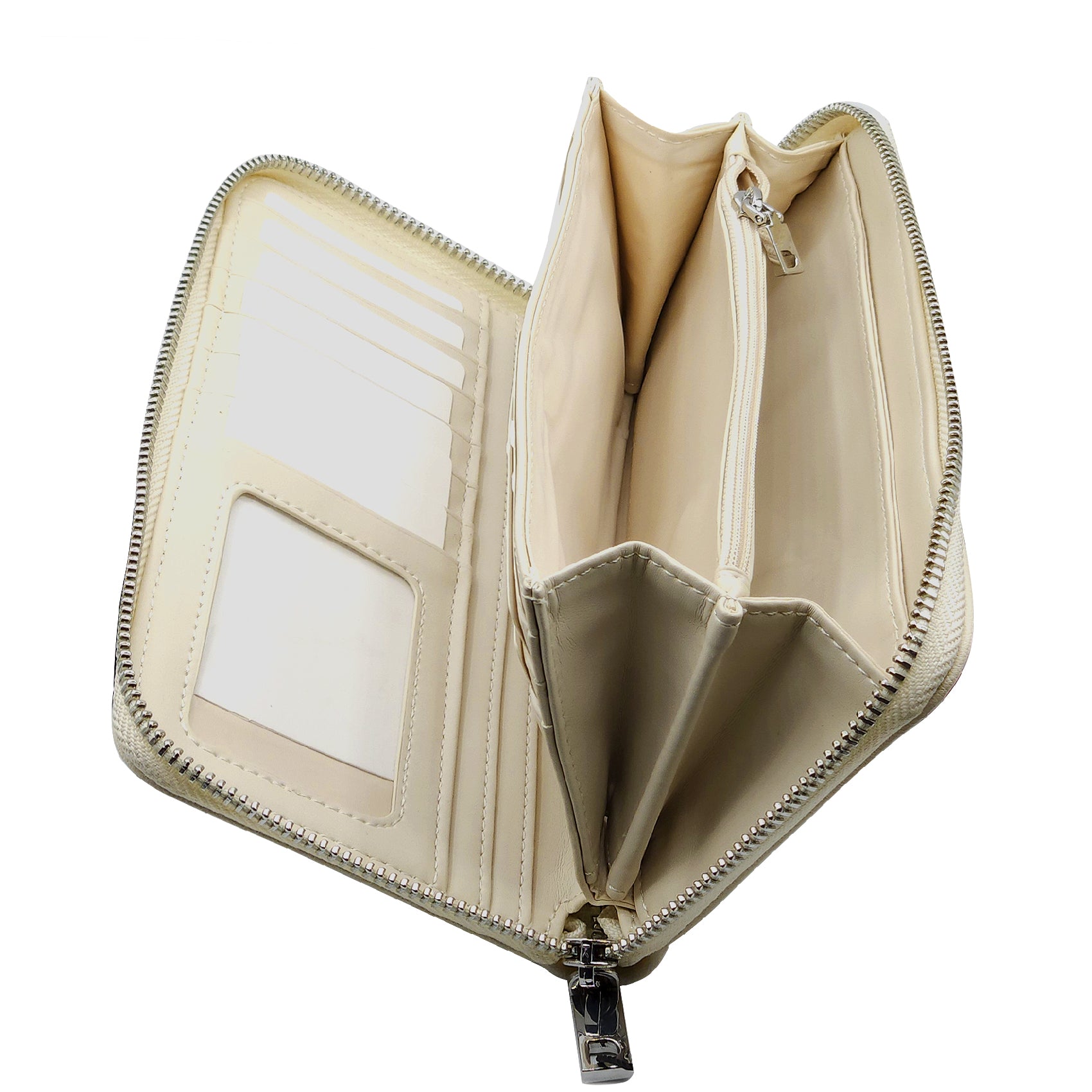 Cartera Para Dama Bordada Mod. 25sapy Marca Desigual® Hueso