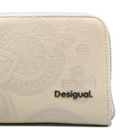 Cartera Para Dama Bordada Mod. 25sapy Marca Desigual® Hueso