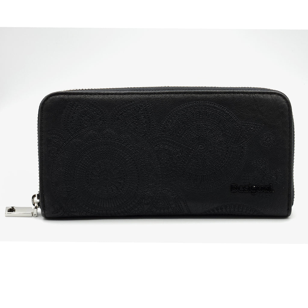 Cartera Para Dama Bordada Mod. 25sapy Marca Desigual® Negro