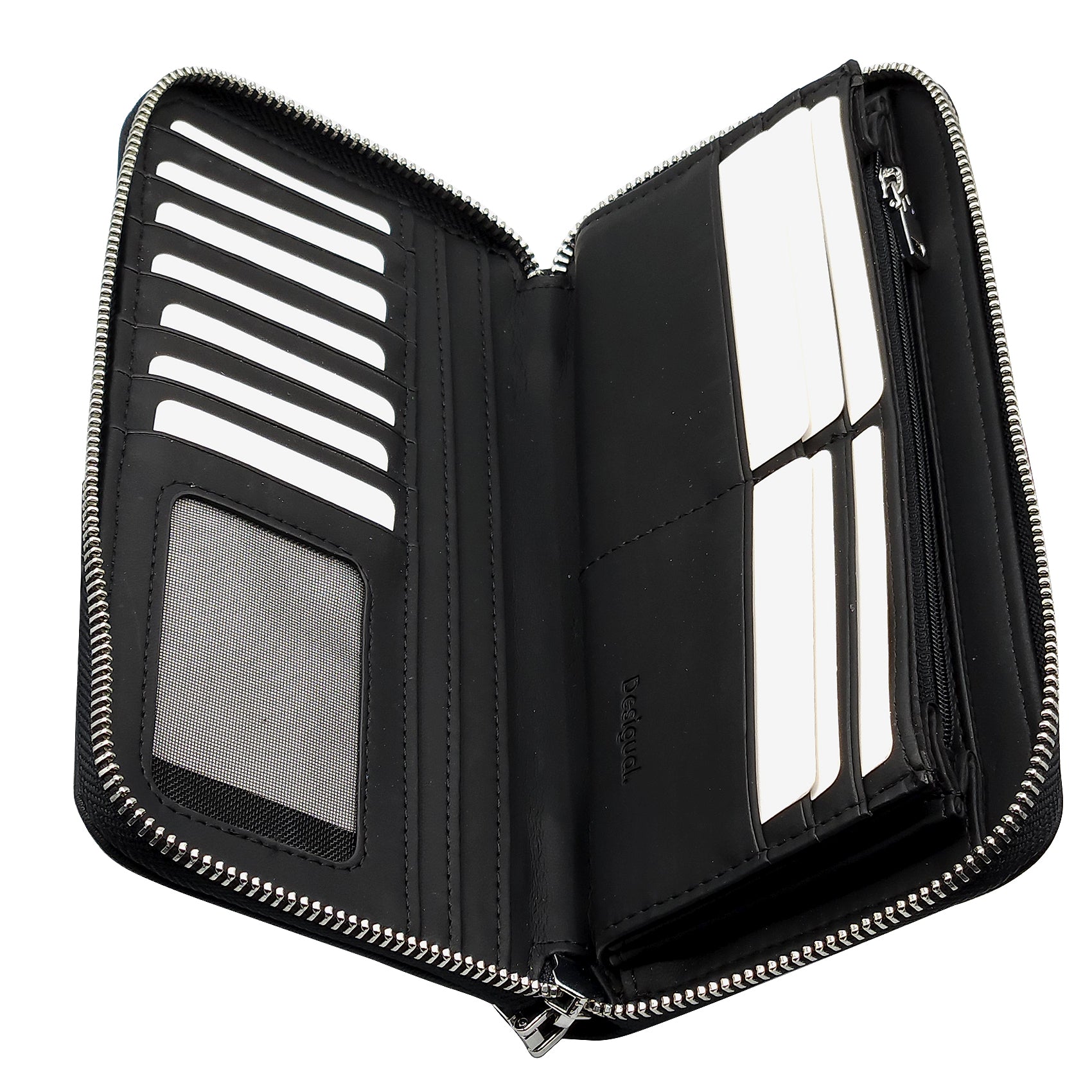 Cartera Para Dama Bordada Mod. 25sapy Marca Desigual® Negro