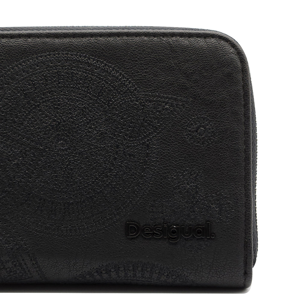 Cartera Para Dama Bordada Mod. 25sapy Marca Desigual® Negro