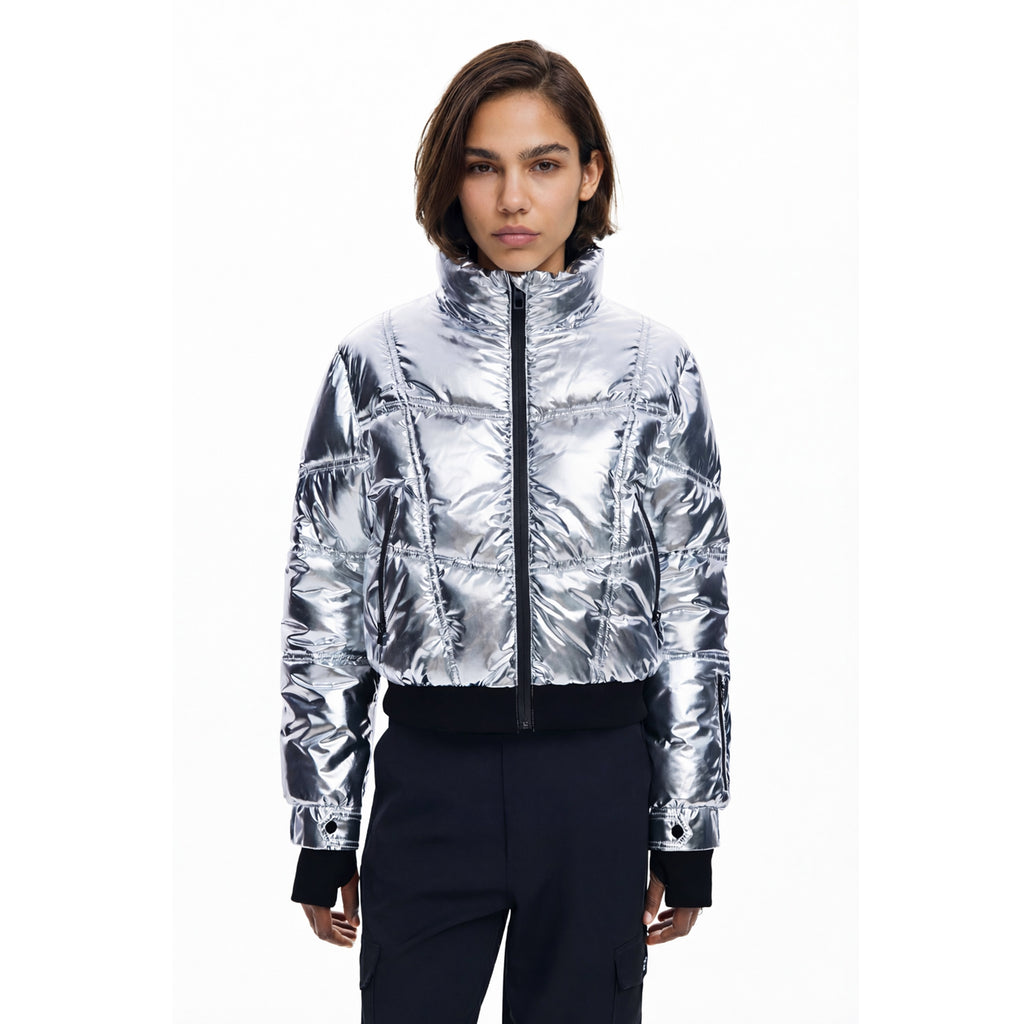 Chamarra Acolchada Impermeable Metalizada De Dama Desigual®