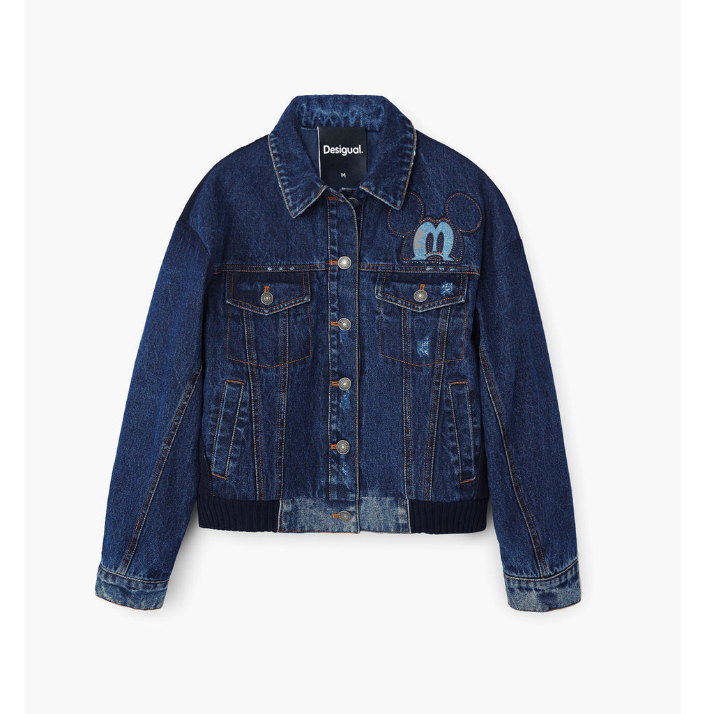 Chamarra De Mezclilla Bomber Bordada Para Dama Desigual®