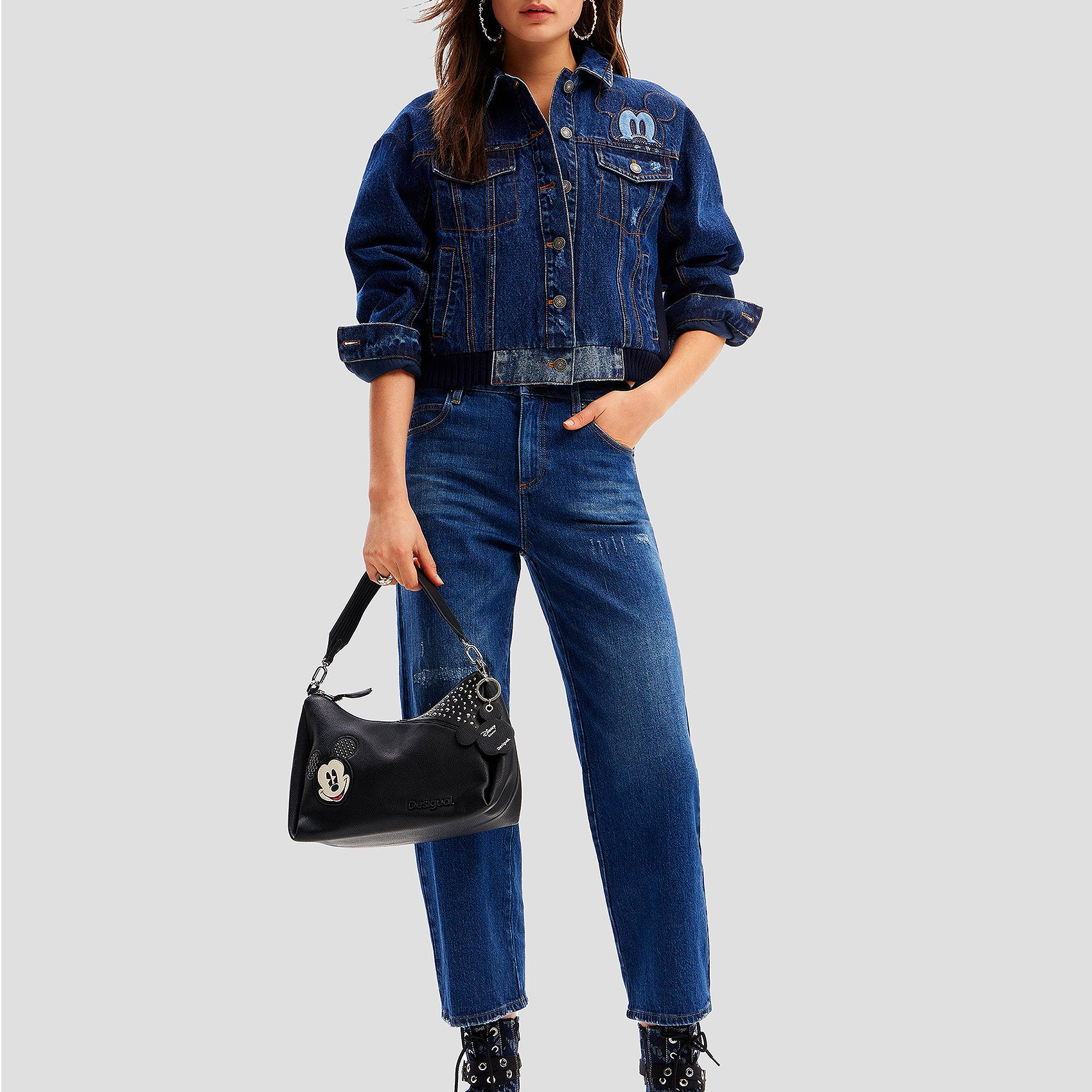 Chamarra De Mezclilla Bomber Bordada Para Dama Desigual®