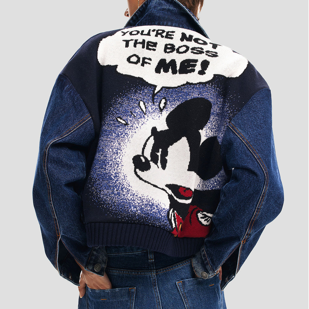 Chamarra De Mezclilla Bomber Bordada Para Dama Desigual®