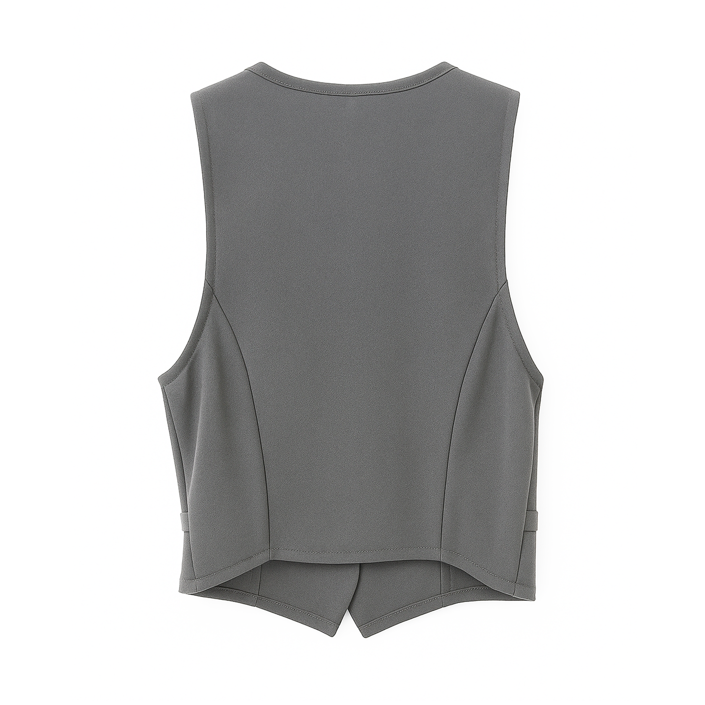 Conjunto Casual Chaleco Pantalón Mod. Ip9098 Marca Iris® Gris Oscuro