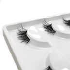 Pestañas Postizas En Tira 5 Pares Marca Kfer Valtierra® Negro Teddy C 1.5 Cm